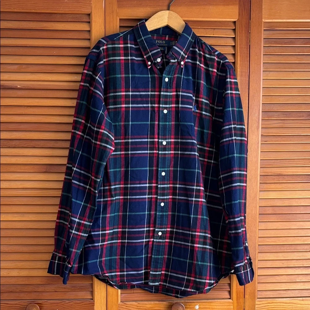 Polo Ralph‎ Lauren Men’s Classic Fit Performance Plaid Men’s Shirt Size XL